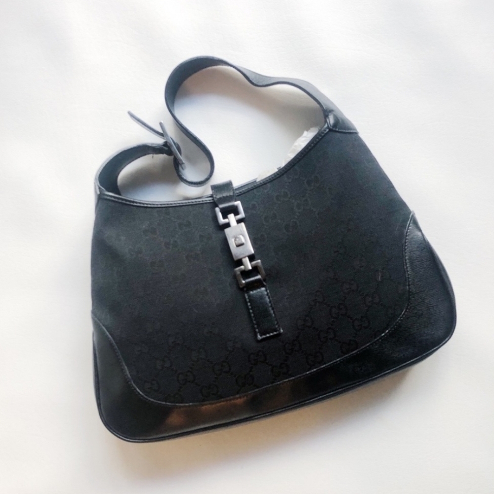 AUTHENTIC vintage Gucci Jackie O. MONOGRAM  Bag